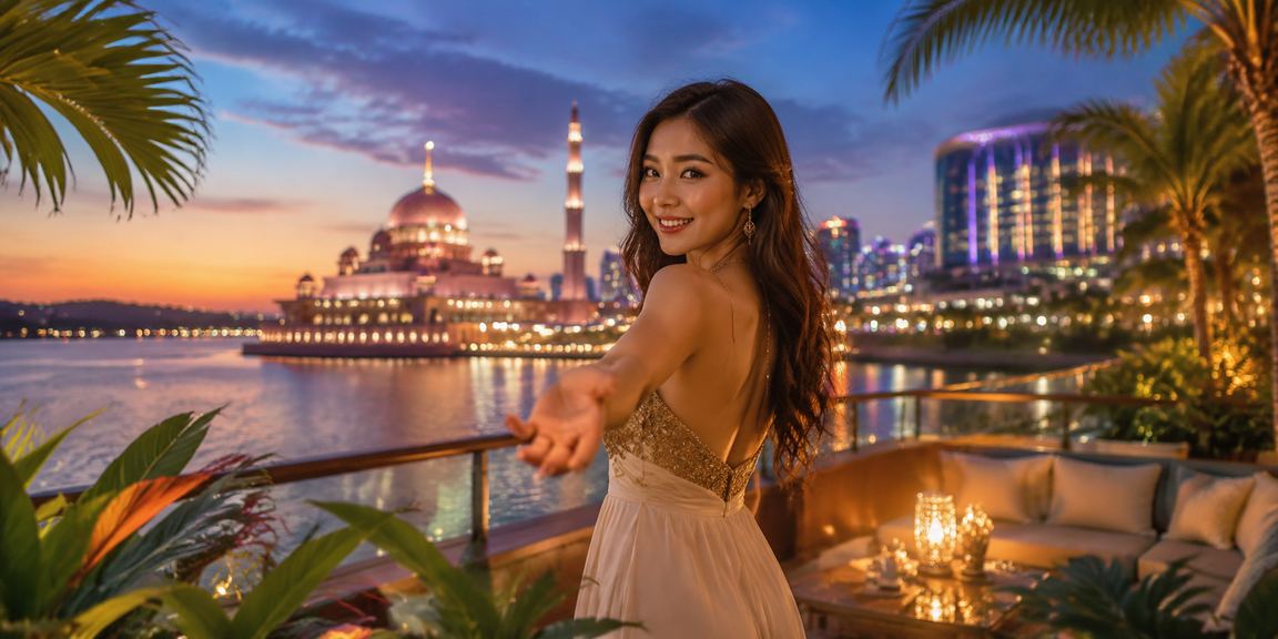 Malaysian-style casino entertainment atmosphere in Putrajaya for online Blackjack
